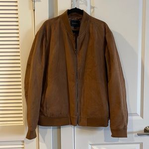 Banana Republic lightweight brown suede jacket